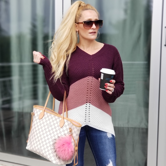 MODA ME COUTURE Sweaters - Cozy & Comfy Striped Sweater